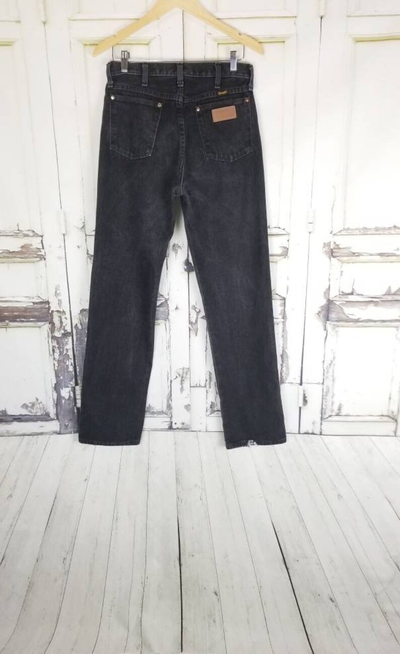 Black Slim Straight Leg Jeans Size 
