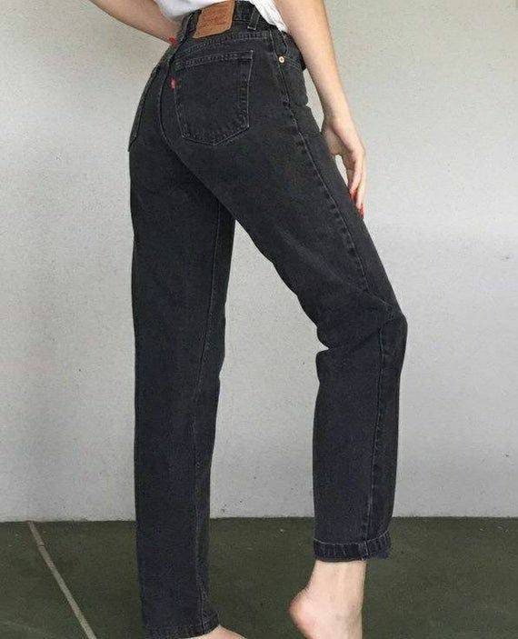 Forstyrret erindringer Foster Vintage 90s Levi's 550 Faded Black Jeans Made in the USA - Etsy