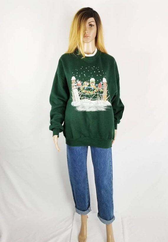 Vintage 70's Oversized Sweatshirt. Winter is for … - image 3