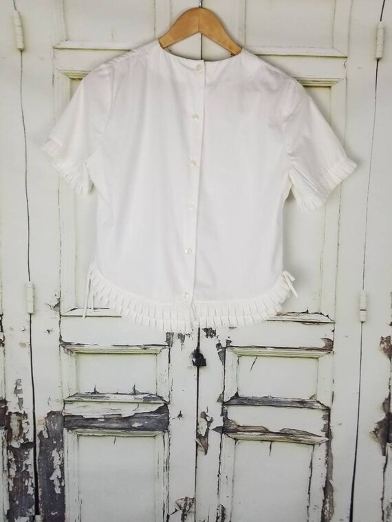 Edwardian white top - image 3