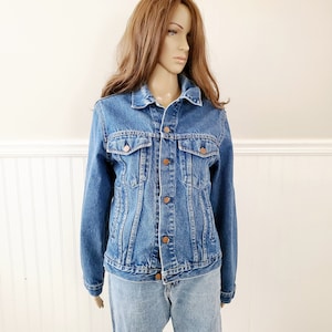 Vintage Denim Jacket Made in the USA Size Medium Large