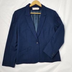 Vintage Pendleton Cropped Jacket Blazer Virgin Wool Navy Blue | Etsy