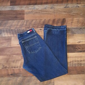 90&#39;s Hilfiger High Waisted Jeans Mom jeans Straight Leg//Women&#39;s waist 28 29