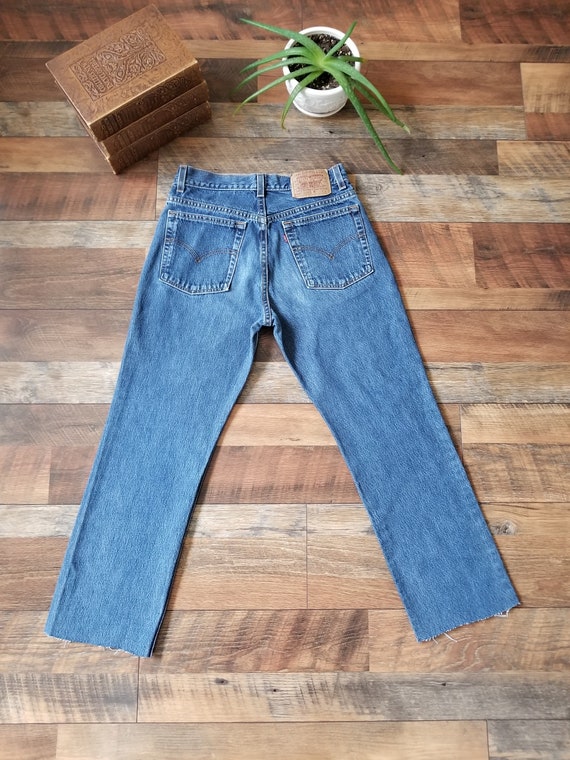 levis 505 cropped jeans