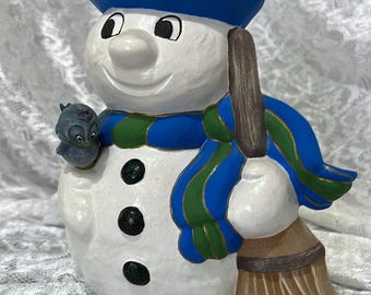 Blue Snowman