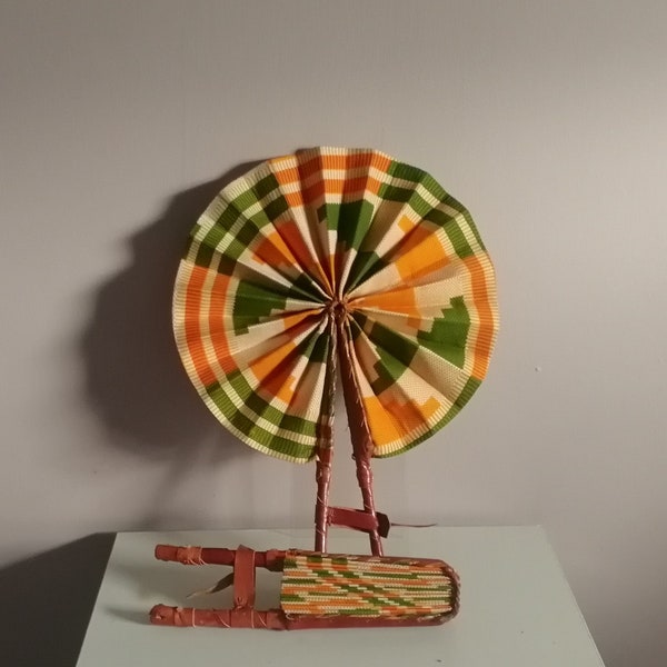 African/ankara print fan