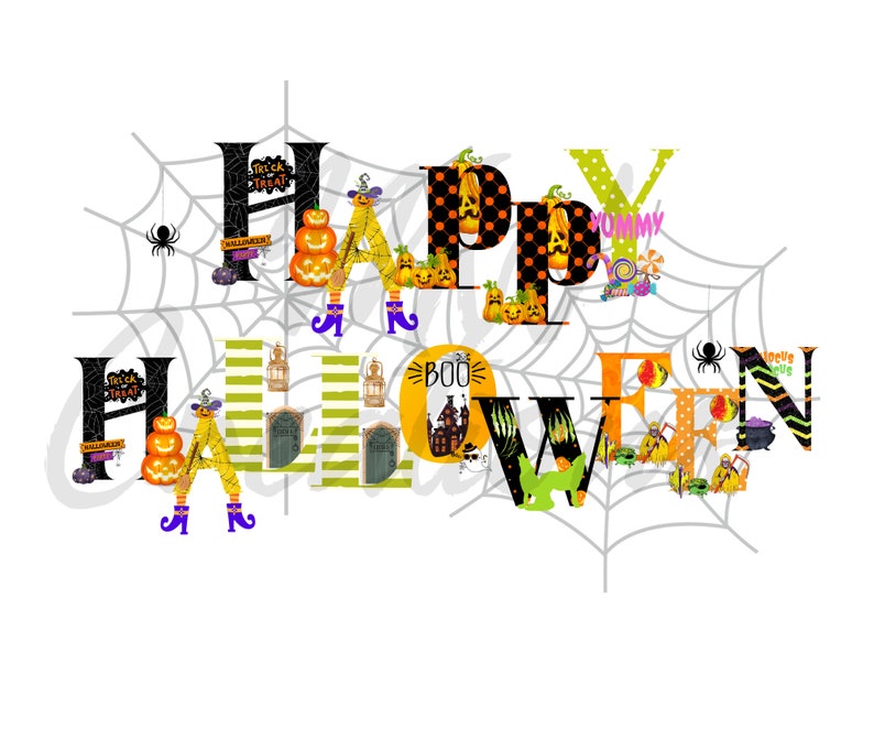 Happy Halloween clipart png file only image 1