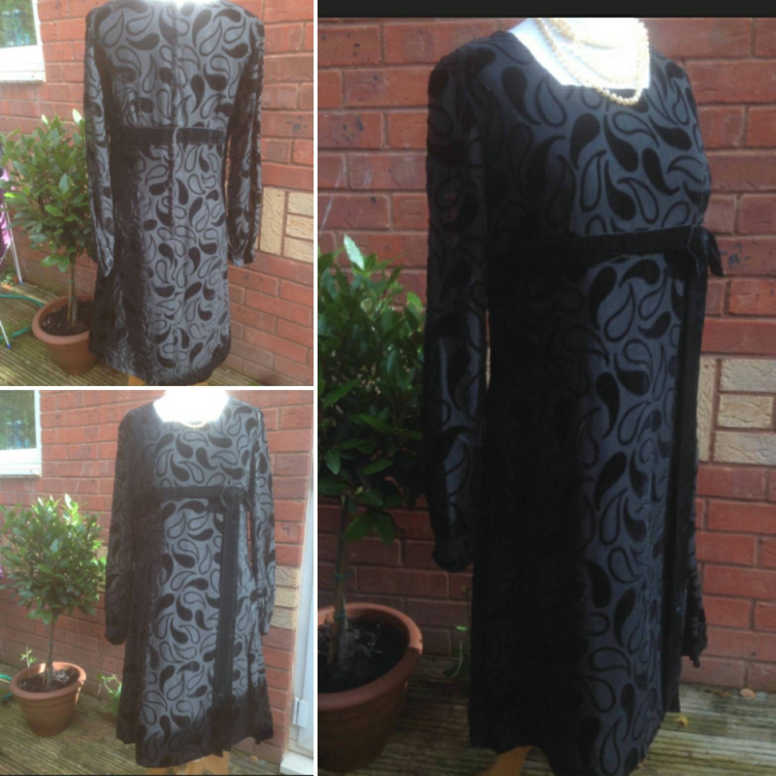 Vintage Black 'romney Model' Dress. 1950s With Chiffon - Etsy UK