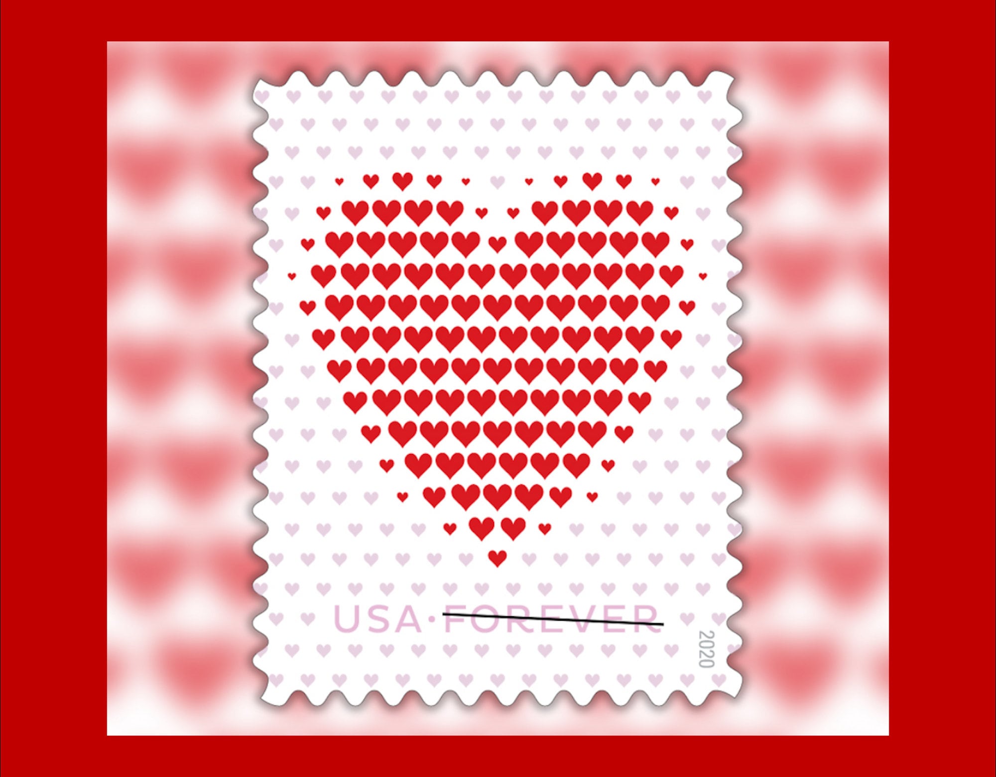 USPS Made of Hearts Forever Stamps First Class Mail Postage 1 Etsy