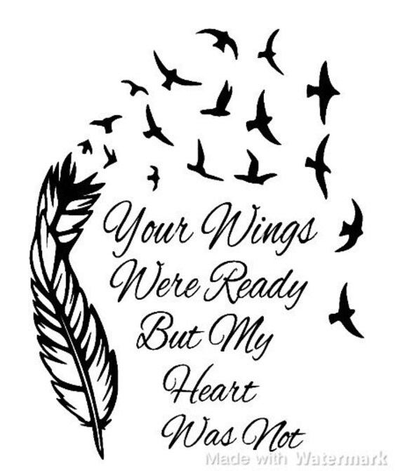 Download Free Your Wings Were Ready Svg Png Etsy SVG Cut Files