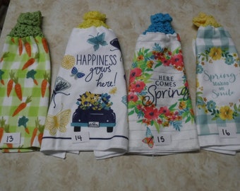 Various thickness kitchen towels with knitted tops - Holidays and special days
