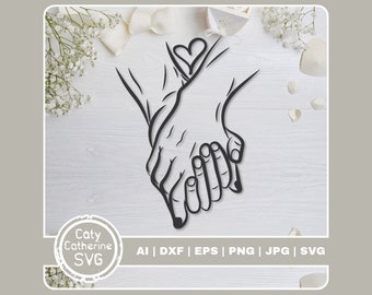 Holding Hands Svg Etsy