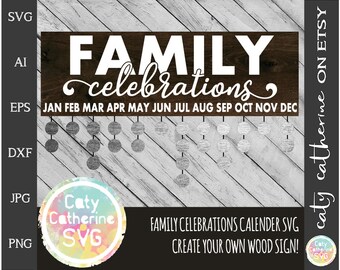 Family Birthday Board Svg Etsy