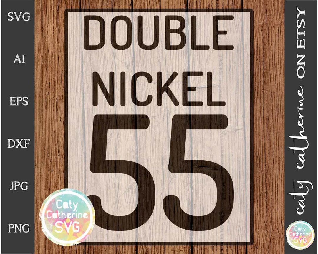 Double Nickel 55th Birthday SVG Cut File // Birthday // File Etsy