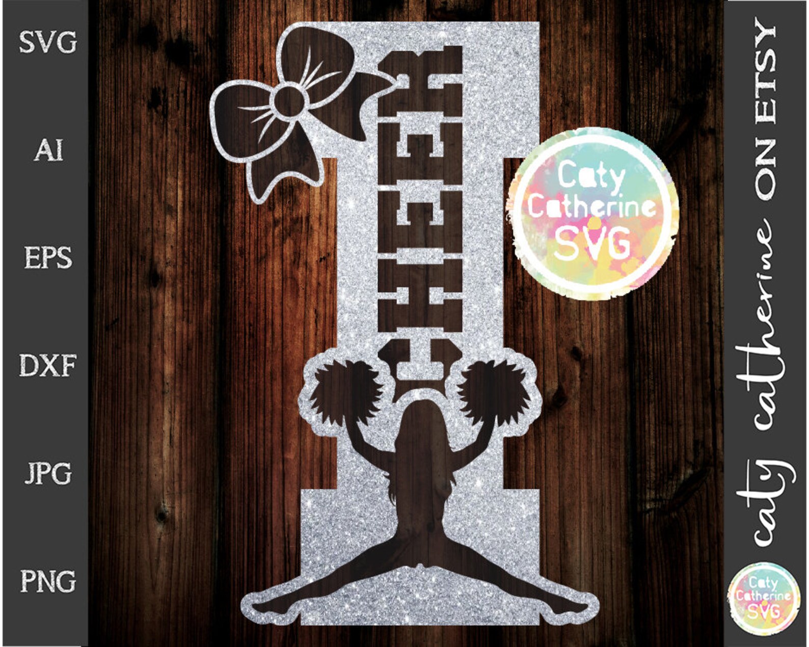 Letter I Cheerleading Monogram Letters SVG Cut File // File Etsy