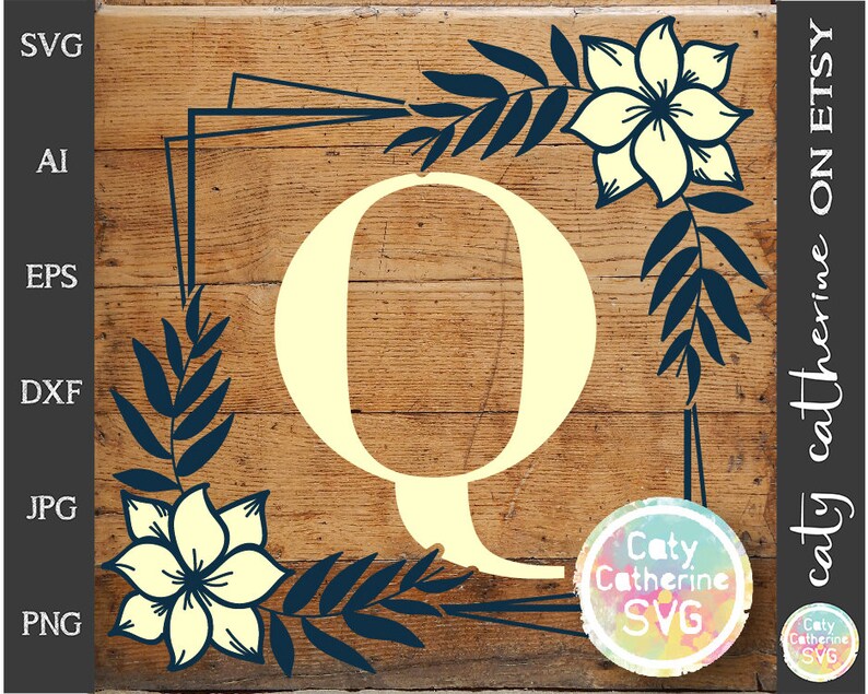 Free Free 85 Floral Monogram Letter Svg SVG PNG EPS DXF File