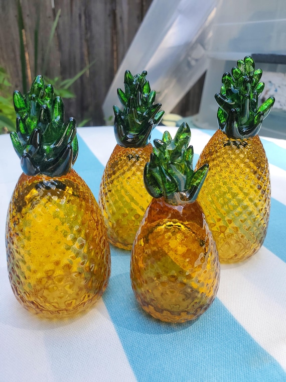 Handblown Glass Pineapple - Etsy