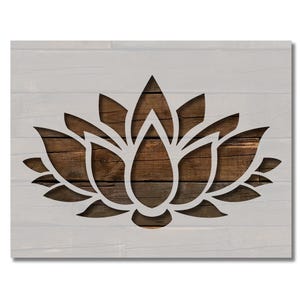 Lotus Flower Stencil Multiple Sizes FAST FREE SHIPPING (558)