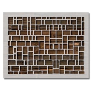 Square brick stone rectangle pattern Stencil Multiple Sizes FAST FREE SHIPPING (589)