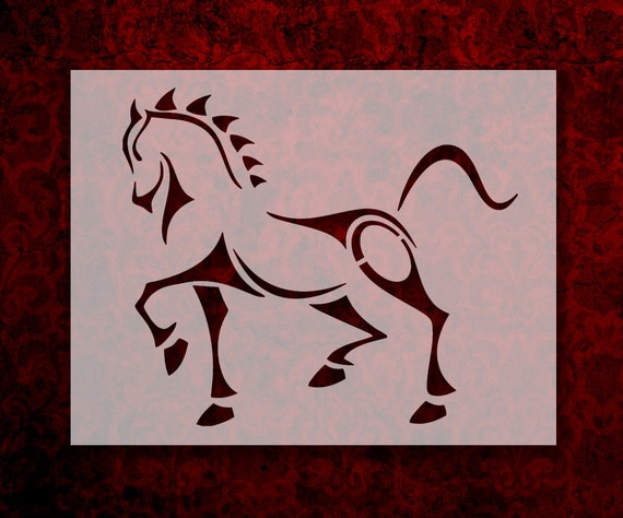 3 Horses Running Horse Pony 11/" x 8.5/" Custom Stencil FAST FREE SHIPPING 344