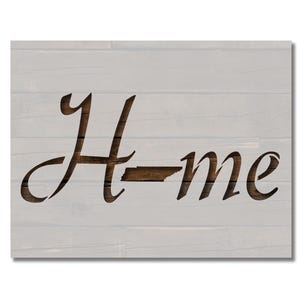 May include: A wooden sign with the words "H-me" in a cursive font. The "H" is stylized with the outline of the state of Tennessee.