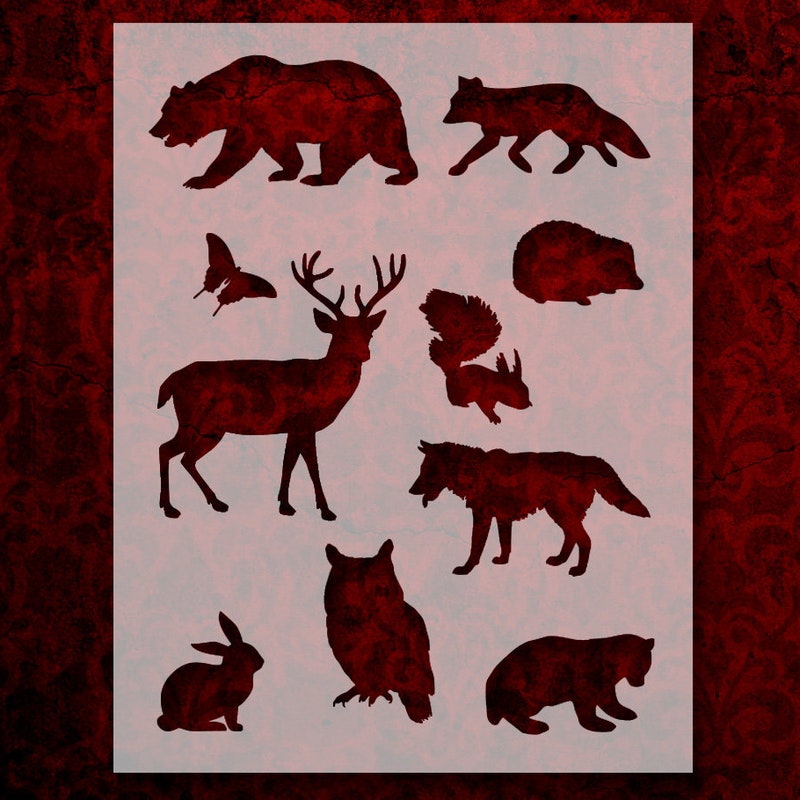 Animal Stencils - Etsy