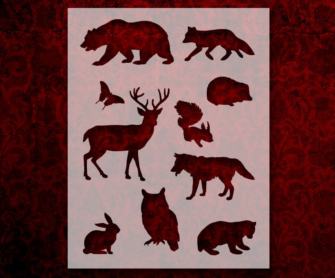 Animal Stencils - Etsy Animal Stencils - Etsy
