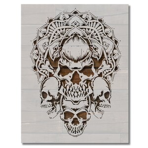 Punisher Skull Stencil Reusable Color Draw Paint Custom -  Portugal