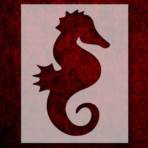 Seahorse Stencil Multiple Sizes FAST FREE SHIPPING (583)