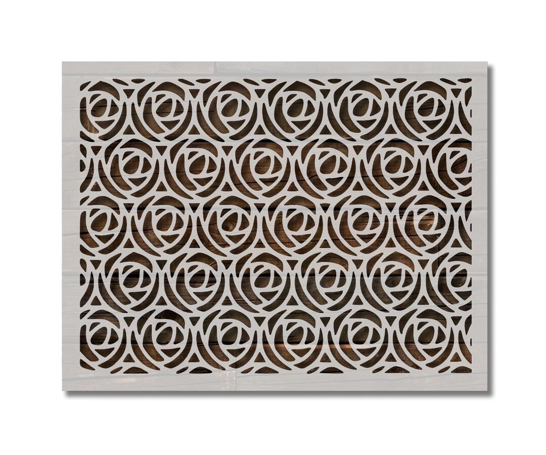 Rose Pattern Stencil Multiple Sizes FAST FREE SHIPPING (580) - Etsy