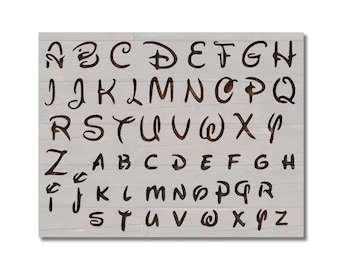 Disney Alphabet Letters 1.2&quot; Font Custom Stencil Multiple Sizes Fast Free Shipping (83)