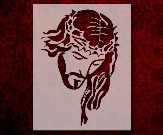 Jesus Christ Crown Thorns Stencil Multiple Sizes FAST FREE SHIPPING (553)