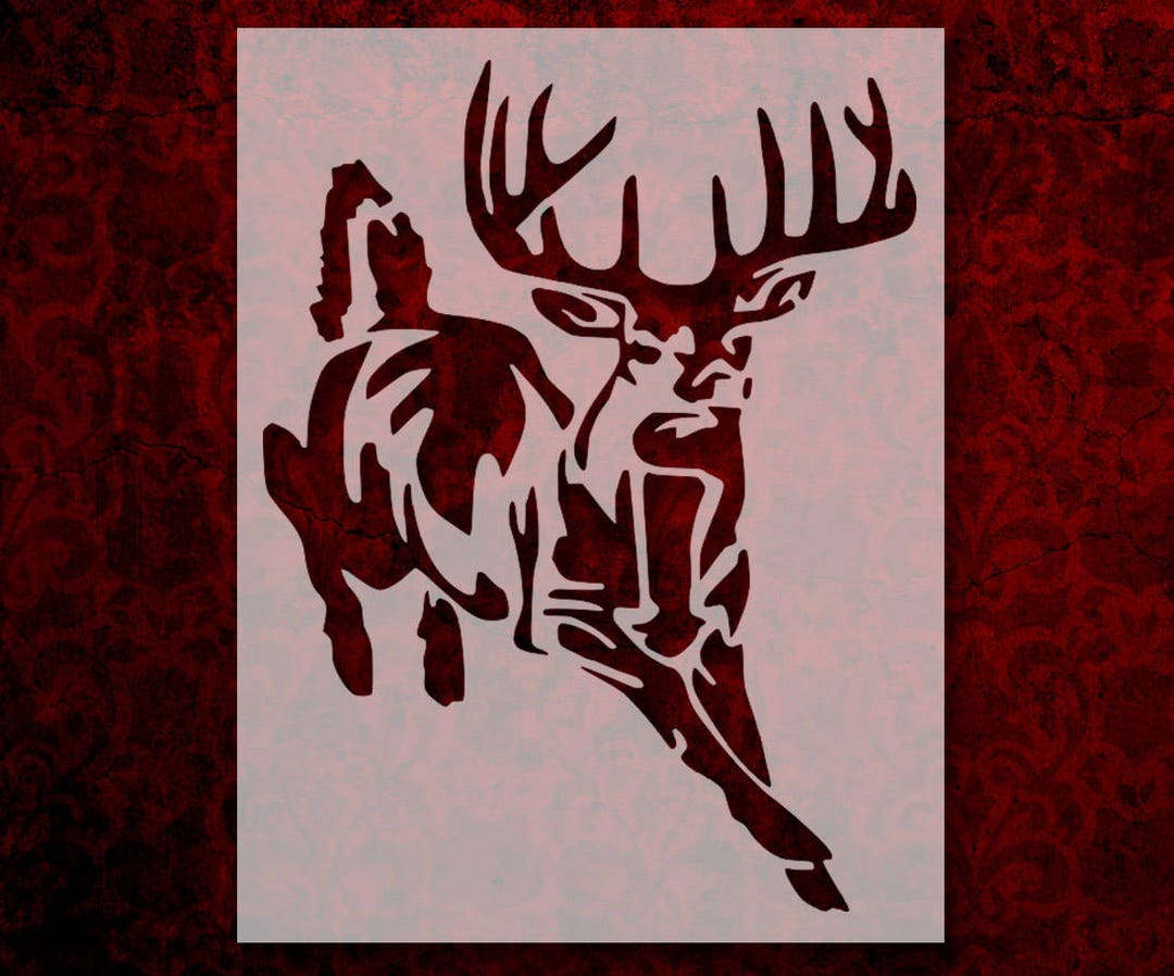 Buck White-tailed Deer Hunting Custom Stencil Multiple Sizes Fast Free Shipping 6 - Etsy