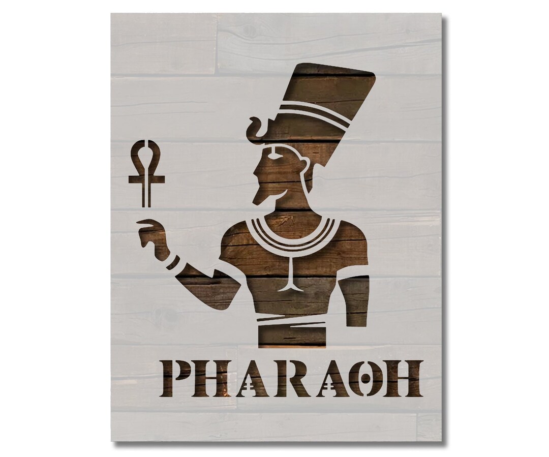 Ancient Egyptian God Pharaoh Stencil Template Reusable Multiple Sizes ...