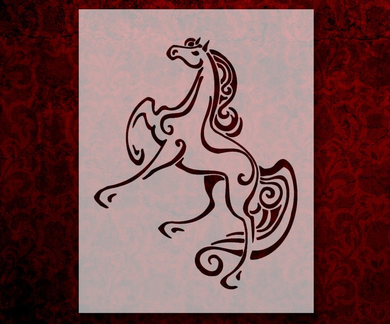 Galloping Horse Stencil Multiple Sizes FAST FREE SHIPPING Etsy