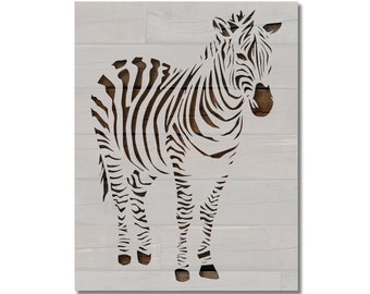 Zebra Stencil Template Reusable Multiple Sizes for Painting on Walls, Wood, Arts and Crafts (894)