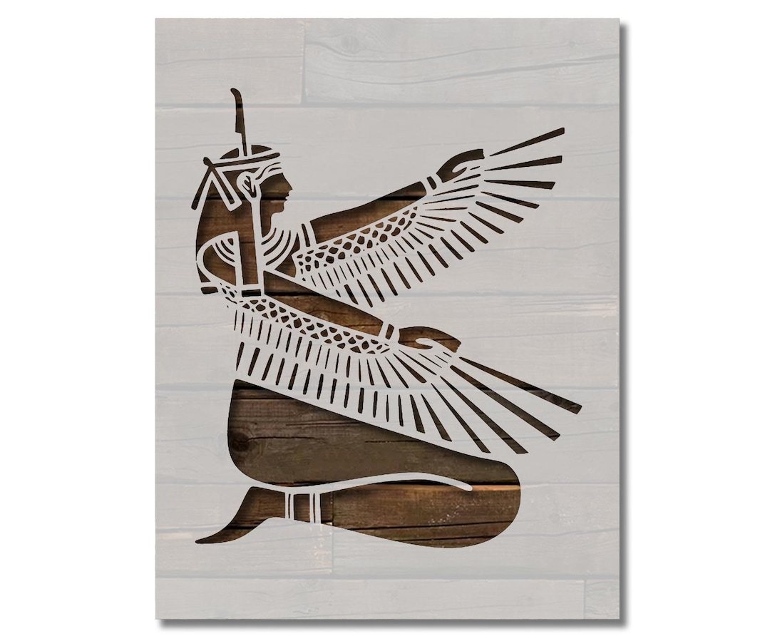 Egyptian Pharaoh Stencil Template Reusable Multiple Sizes for Painting ...