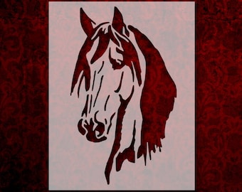 horse stencil etsy