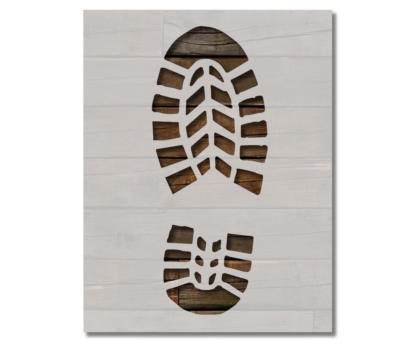 Bottom Shoe Sole Stencil Multiple Sizes FAST FREE SHIPPING (526)