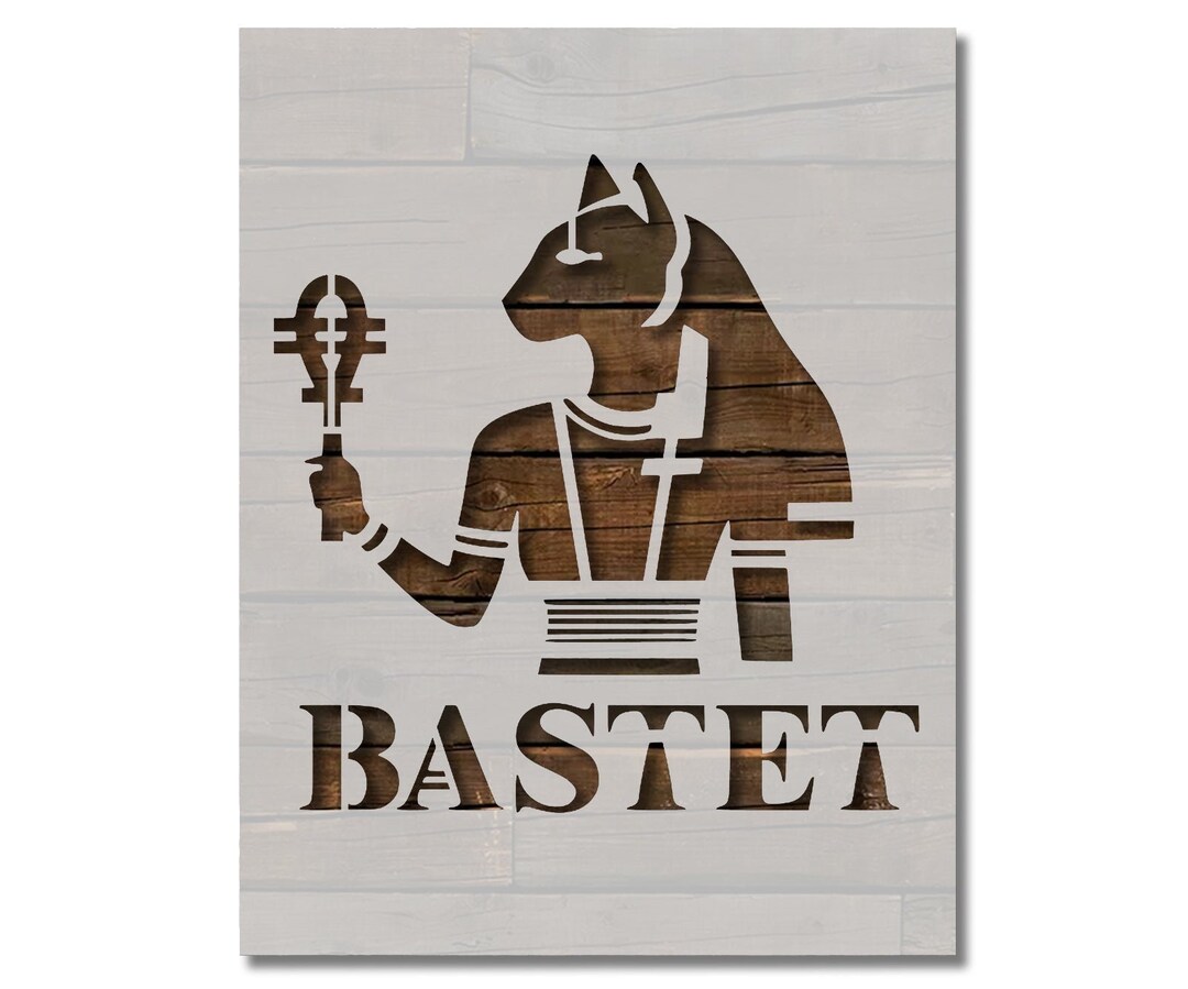 Ancient Egyptian God Bastet Stencil Template Reusable Multiple Sizes ...