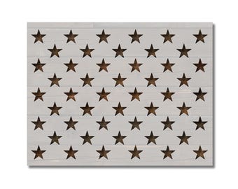 50 Stars Flag Star Pattern Custom Stencil Multiple Sizes Fast Free Shipping (485)