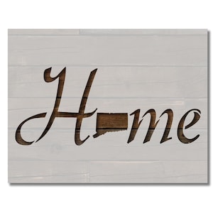 Connecticut State Home Love Stencil Multiple Sizes FAST FREE SHIPPING (673)