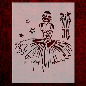 Ballerina Ballet Dance Girl Tutu Stencil Multiple Sizes FAST FREE SHIPPING (629)