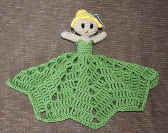 Crochet Tinkerbell Lovey Blanket