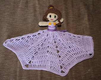 Crochet Megara Lovey Blanket