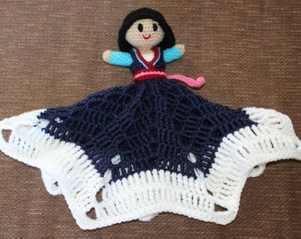 Crochet Mulan Lovey Blanket