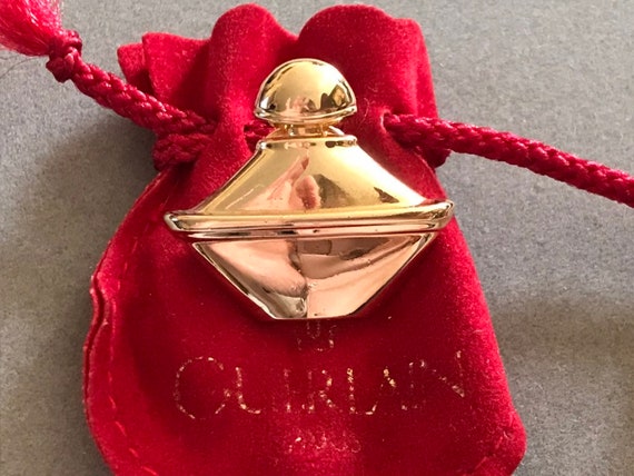 GUERLAIN Samsara Perfume Bottle Lapel Pin, 1980s … - image 3