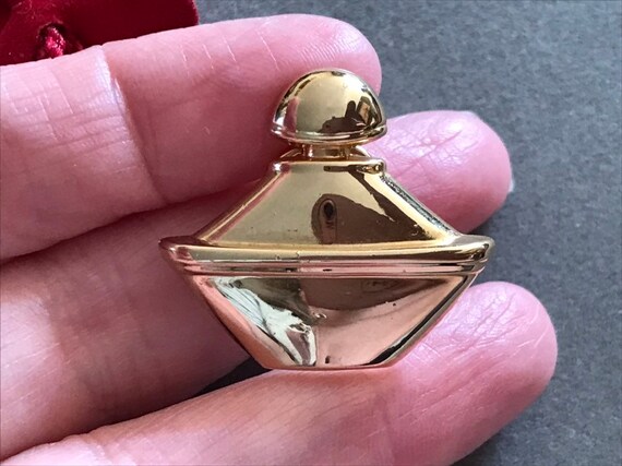 GUERLAIN Samsara Perfume Bottle Lapel Pin, 1980s … - image 5