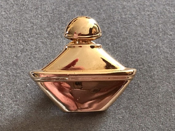 GUERLAIN Samsara Perfume Bottle Lapel Pin, 1980s … - image 2