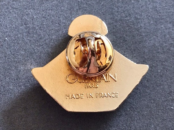 GUERLAIN Samsara Perfume Bottle Lapel Pin, 1980s … - image 6